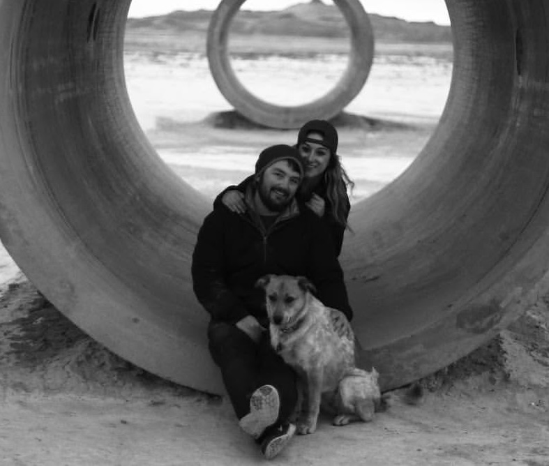 My wife and I, Sun Tunnels, 2016