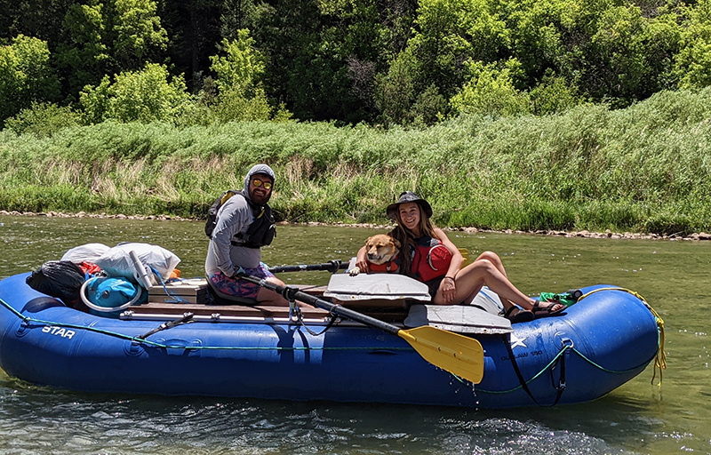 Lounging on the river